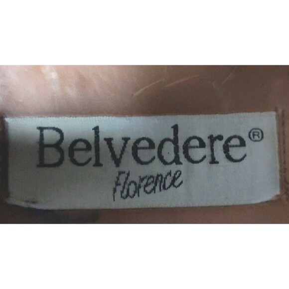 Belvedere Florence Brown Woven Leather Crocodile Toe Vamp Shoes Men's Size 9 M - Picture 7 of 9